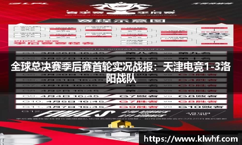 全球总决赛季后赛首轮实况战报：天津电竞1-3洛阳战队